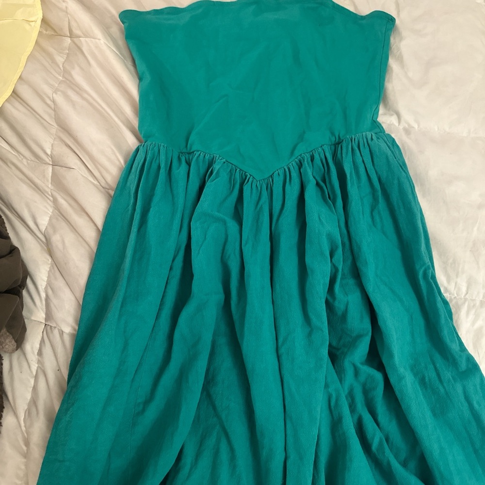 Free people drop waist onda strapless tube dress